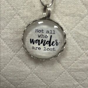 Inspirational Silver Pendant